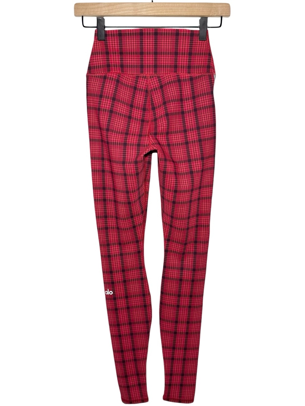 ALO Yoga Occasion Legging in Scarlet Plaid - Picture 4 of 6